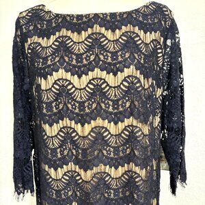 Mother of Bride, Guest, Formal Navy Lace Dress, NWT Jessica Howard Size 14W